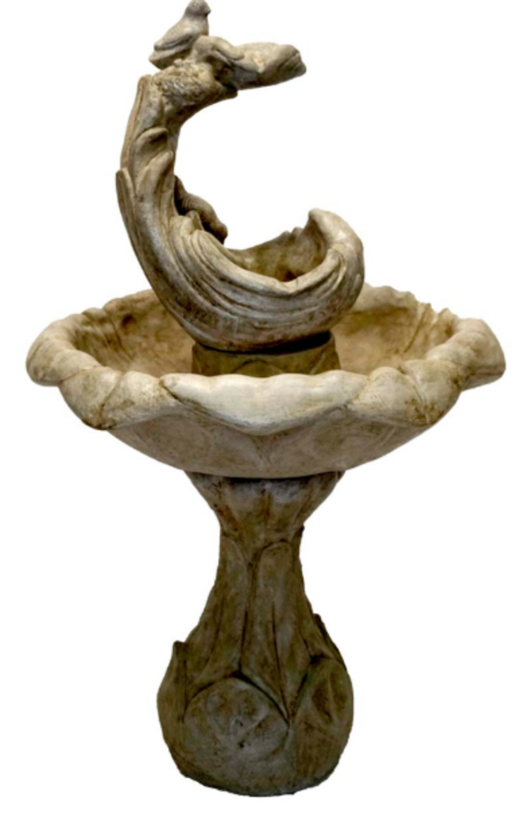 Bird Fountain 47"Hx29"Wx29"D