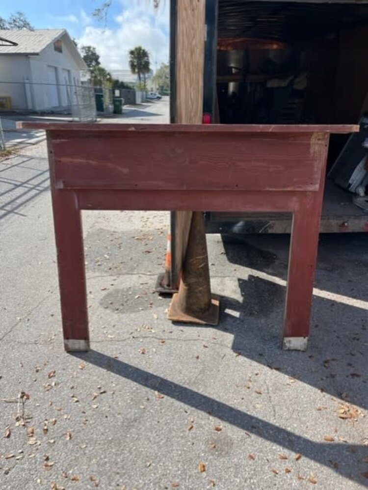 Salvaged Large Red Flat Mantle 68w x 53h