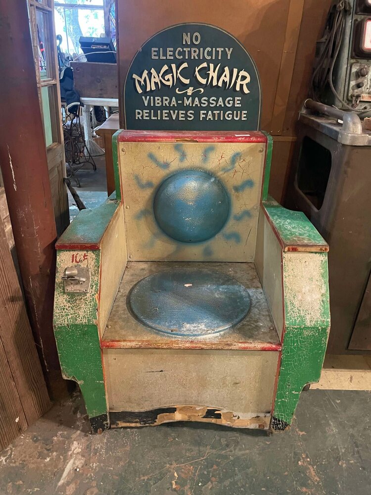 vintage electric chair 1940s