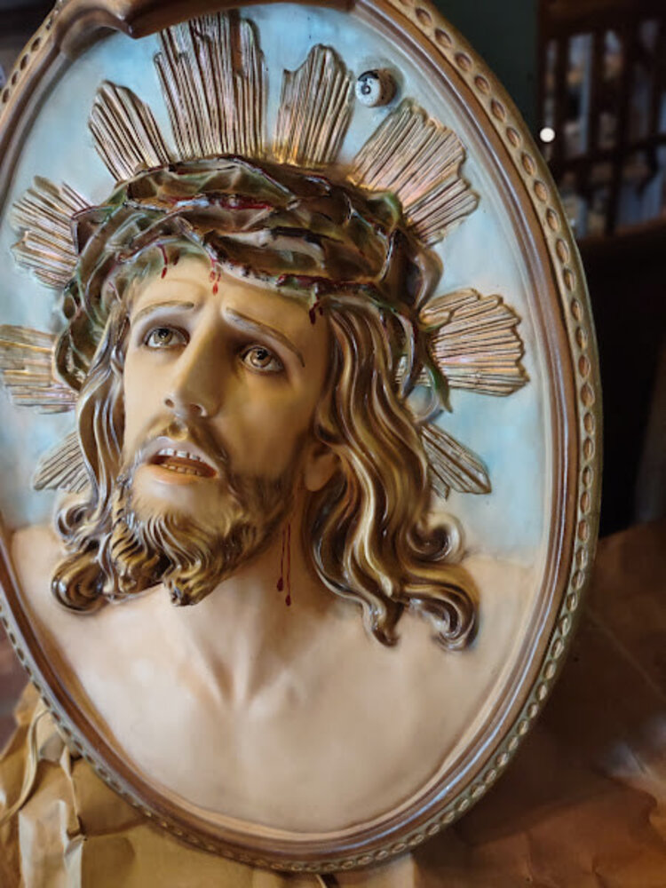 Sale Jesus Wall Plaque Holy Religious Wall Decor w/Electric Light