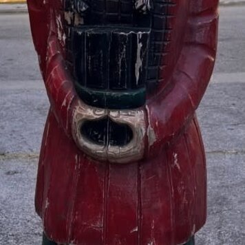 Gesso Cigar Indian 15" X 15" X 76" Style A