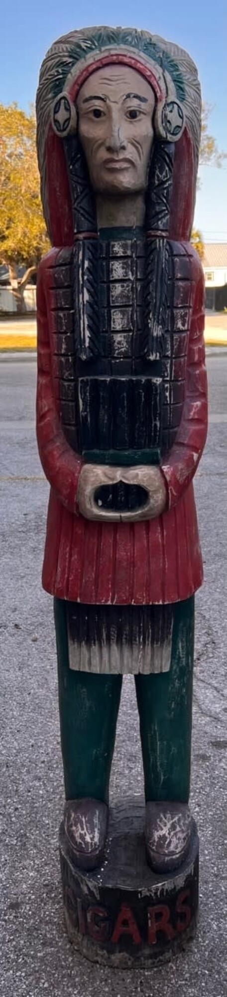 Gesso Cigar Indian 12" X 12" X 72" Style C