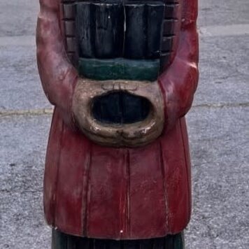 Gesso Cigar Indian 12" X 12" X 70" Style B