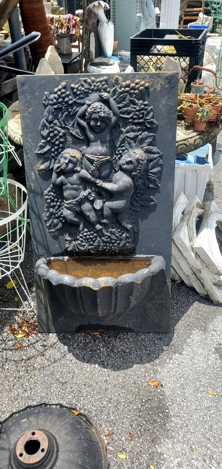 3 cupid/ angel grape fountain