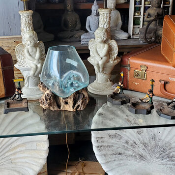 Hand blown drift wood