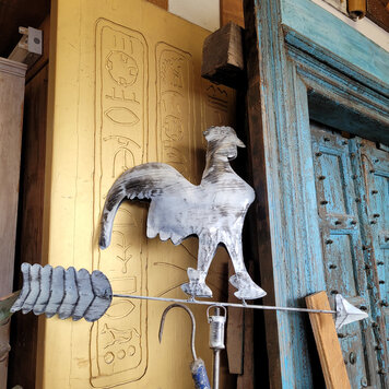 Rooster Weathervane - white finish