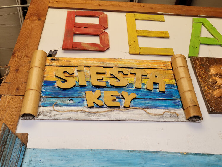 local handmade artist sign