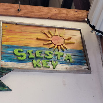 handmade local artist sign