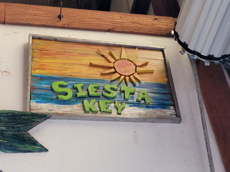 handmade local artist sign
