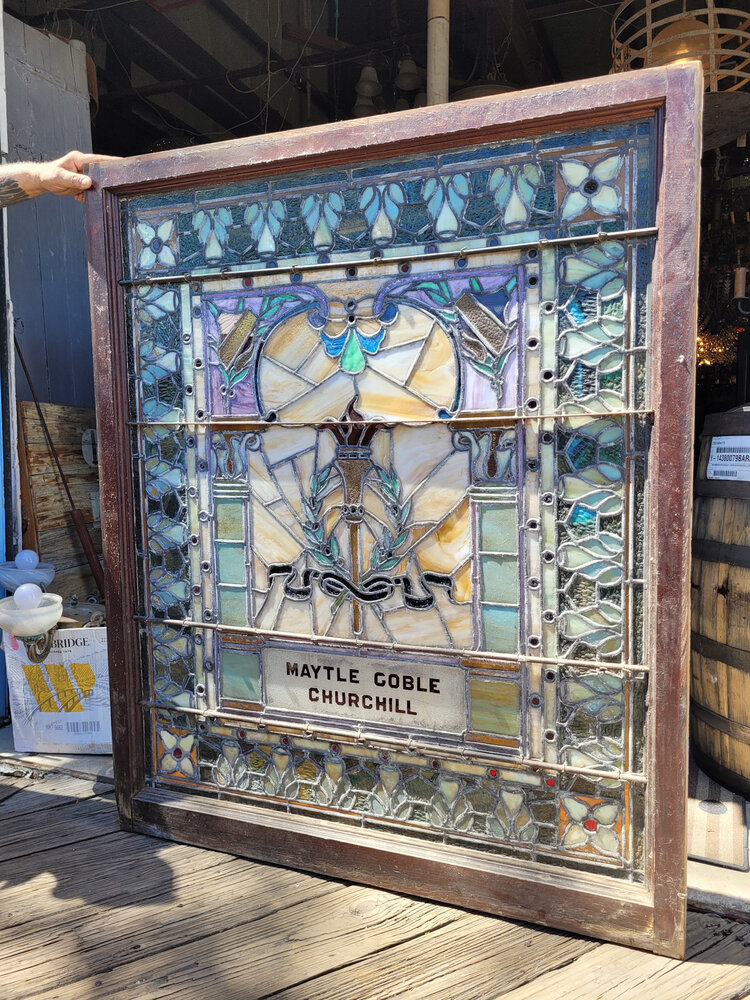 1926 Stained Glass 53'' x 43.5''