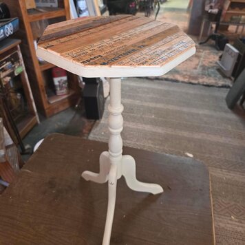 side table with rulers