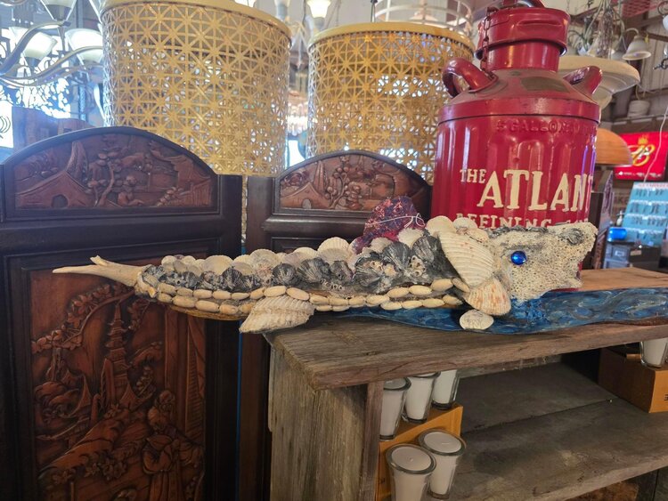 fish shell sculpture