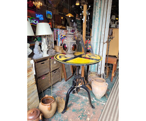 industrial adjustable 30 in table - Sarasota Architectural Salvage