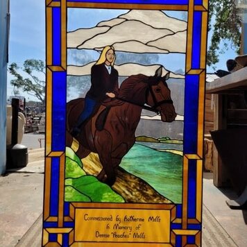 lions club stain glass memorial