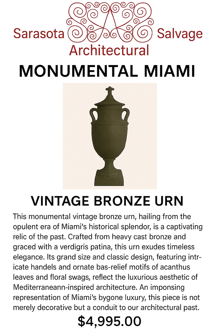 Ornamental Bronze Urn
