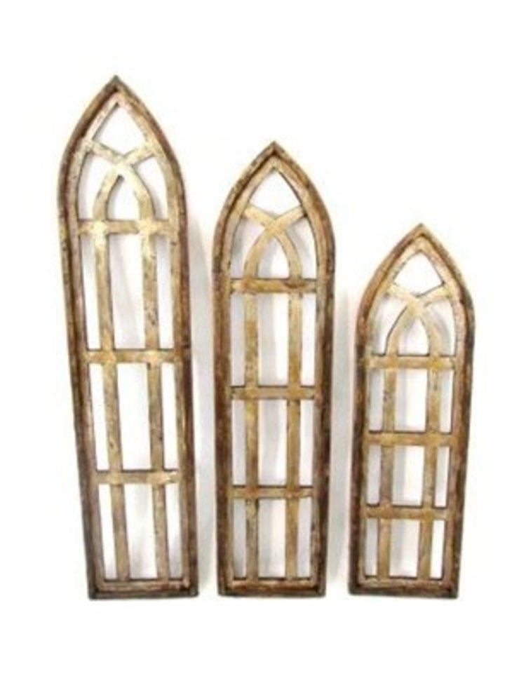 Sm Forli Wood Window 40"H x 12"L x 1"W