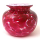 Inspired Fire Glass Handblown Glass Vase with Flared Opening  Small