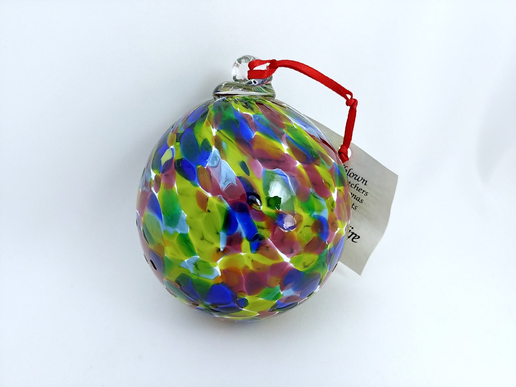 Handblown Glass Globe Ornaments and Suncatchers Inspired Fire Glass