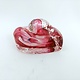 Inspired Fire Glass Glass Heart Paperweight Ring Holder