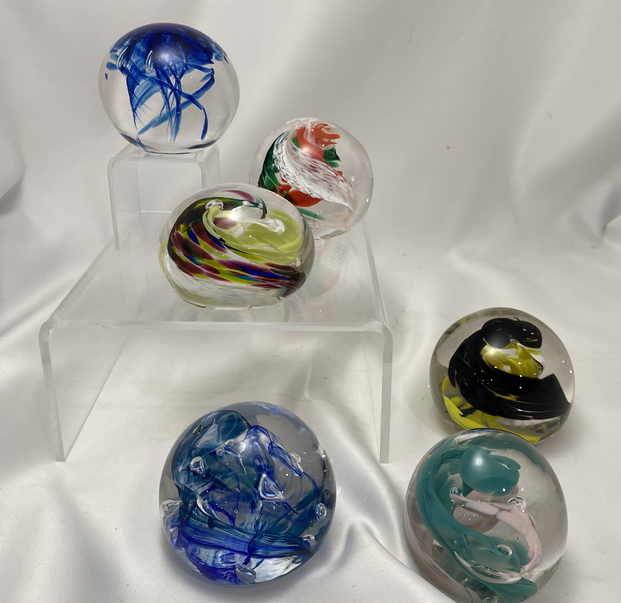 SO Paperweight Round Inspired Fire Glass Studio & Gallery