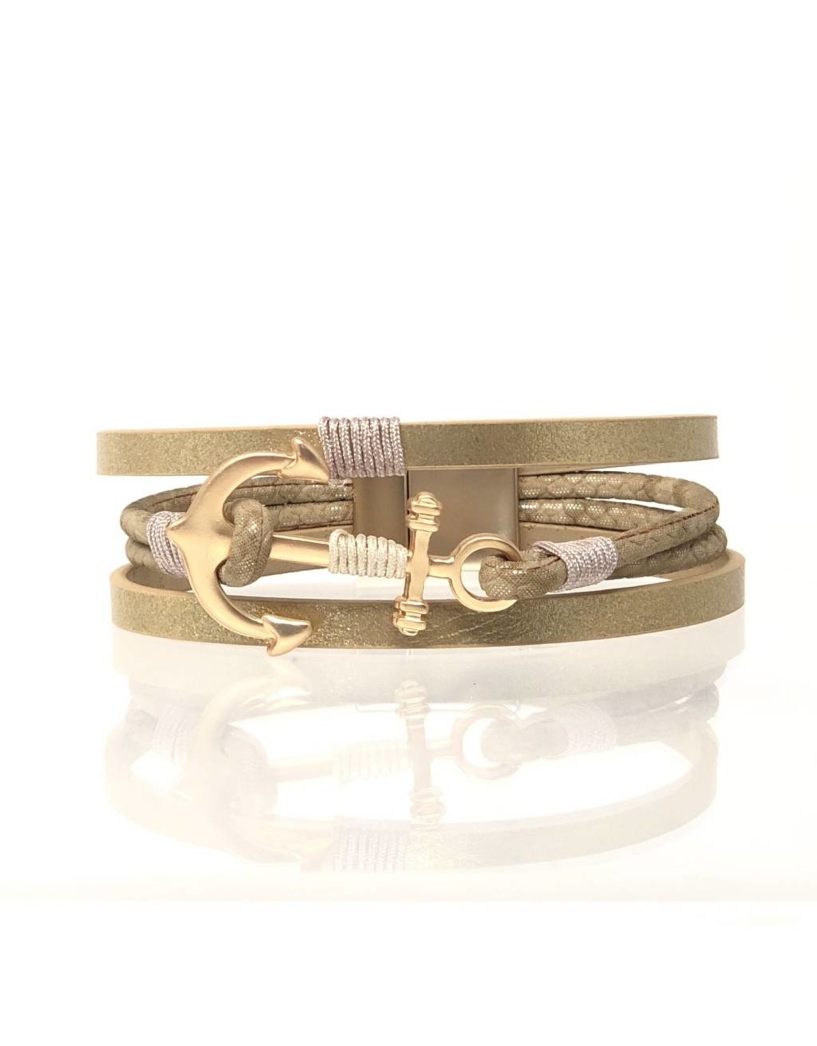 Sunrise USA Trading Anchor Magnetic Bracelet Gold