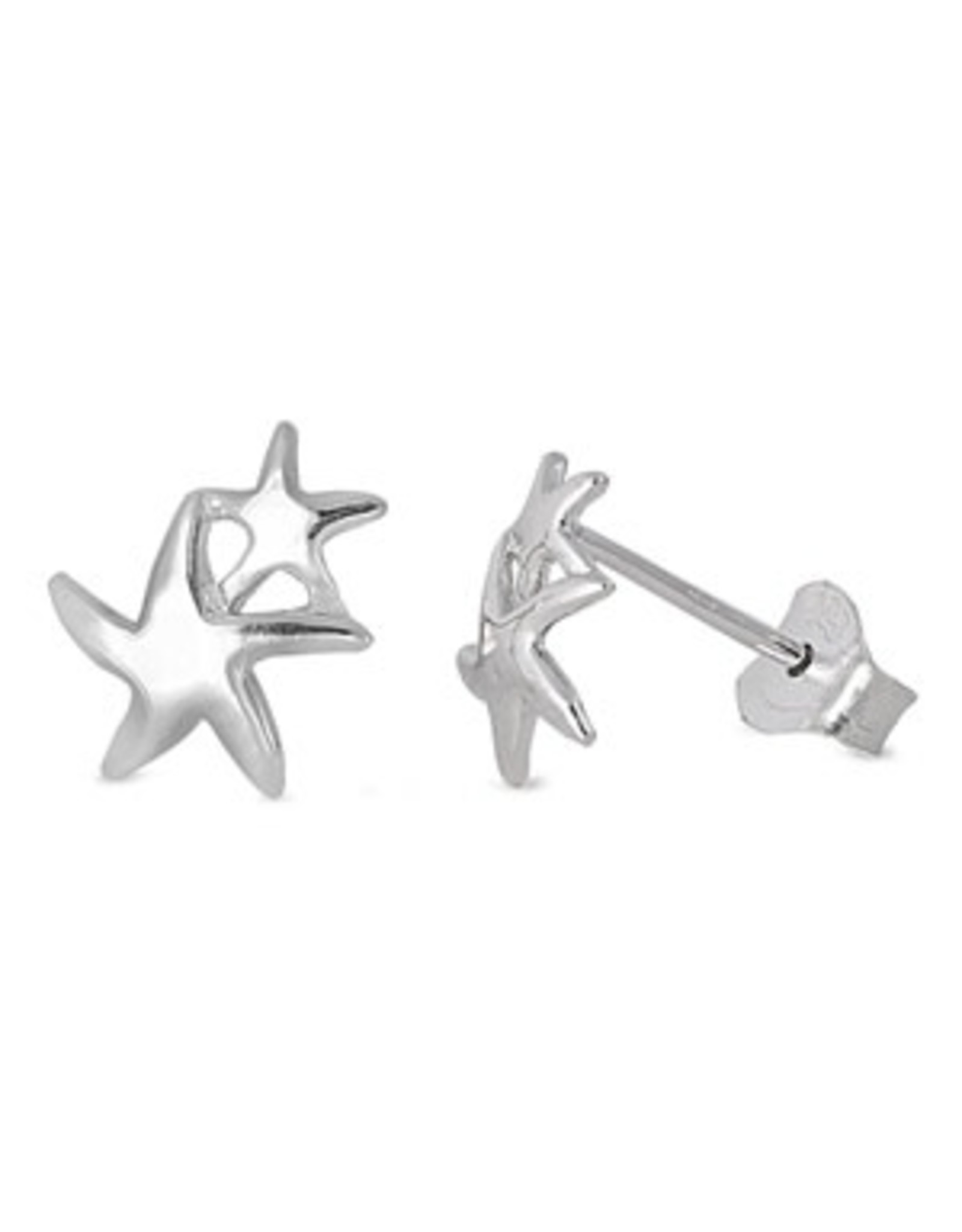 Mini Double Starfish Earrings