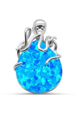 Sonara Jewelry Blue Opal Octopus Pendant
