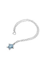 Ocean Jewelry Turtle with Aqua Crystal Anklet