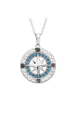 Ocean Jewelry Swarovski Compass & Indicolite Pendant