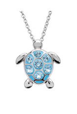 Ocean Jewelry Med SW Crystal Turtle Pendant