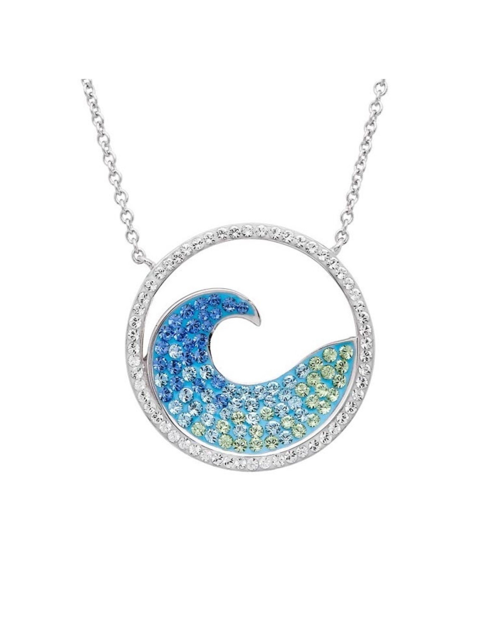 Ocean Jewelry Swarovski Wave Pendant