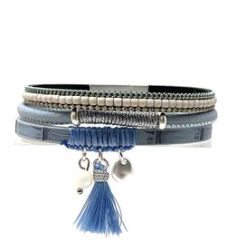 Sunrise USA Trading Blue Tassel Magnetic Bracelet