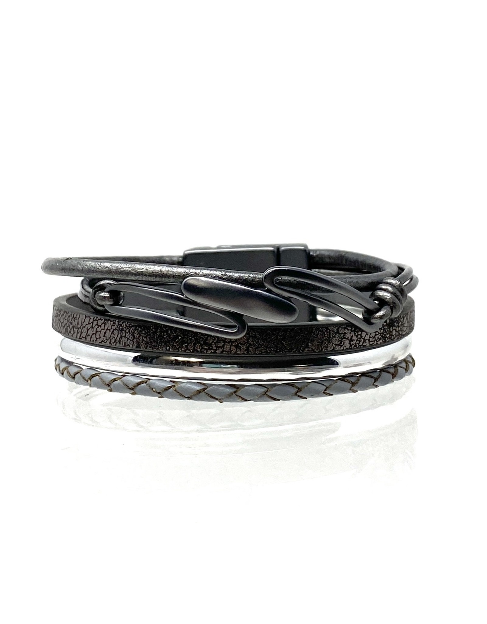 Sunrise USA Trading Black Abstract Magnetic Bracelet