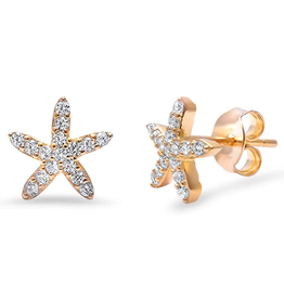 Sonara Jewelry GP Pave Starfish Studs