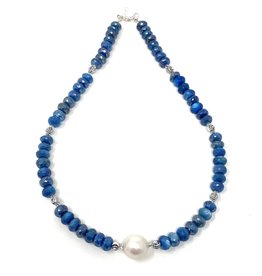Mystic Apatite & Baroque Pearl Necklace