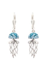 Ocean Jewelry SW Aqua Jellyfish Earrings