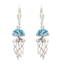 Ocean Jewelry SW Aqua Jellyfish Earrings