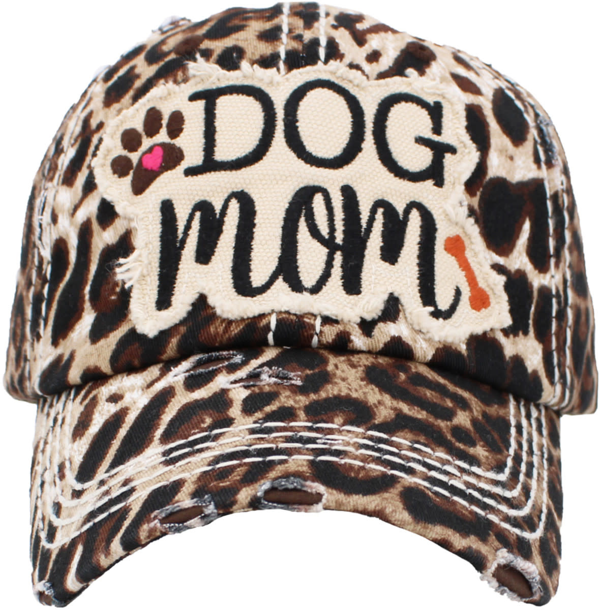 KB Ethos Leopard Dog Mom Cap - Oceans 
