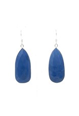 Purity Teardrop Blue Opal Earrings