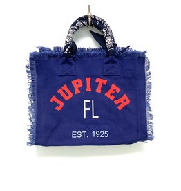 Hipchik Navy Jupiter (N) Fringe Tote Bag