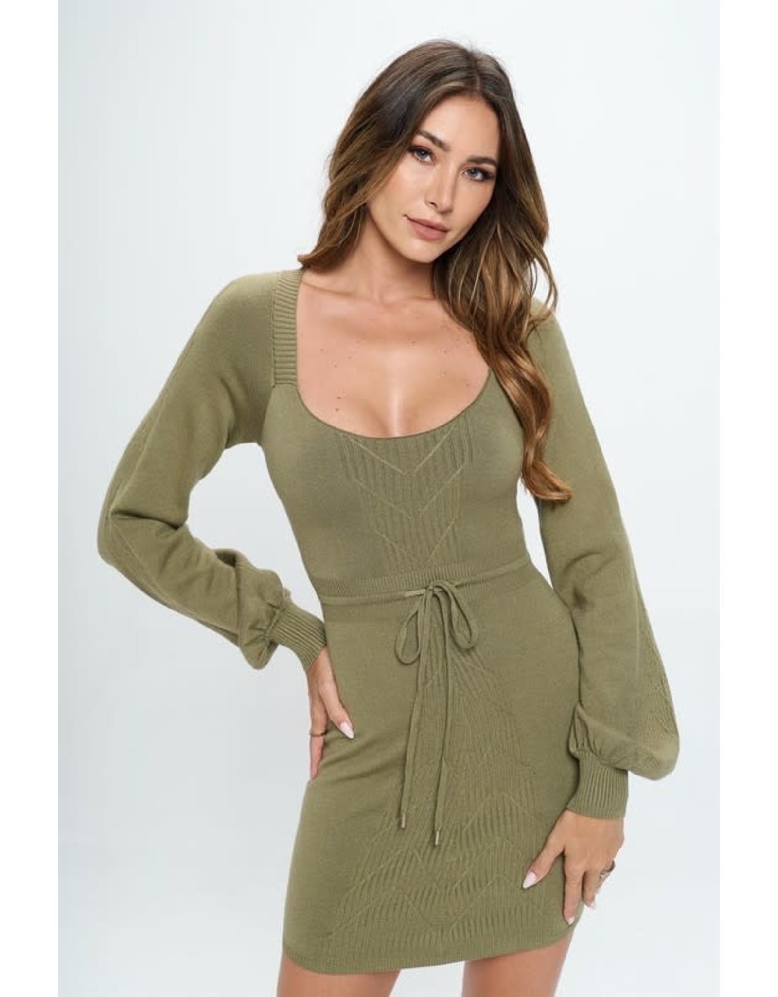 One & Only Collective Olive You Bodycon