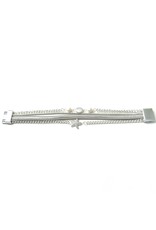 Sunrise USA Trading Silver Metal Starfish Magnetic Bracelet