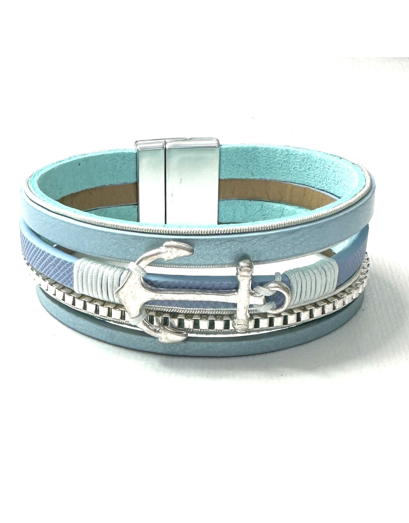 Sunrise USA Trading Anchor Magnetic Bracelet Blue