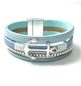 Sunrise USA Trading Anchor Magnetic Bracelet Blue