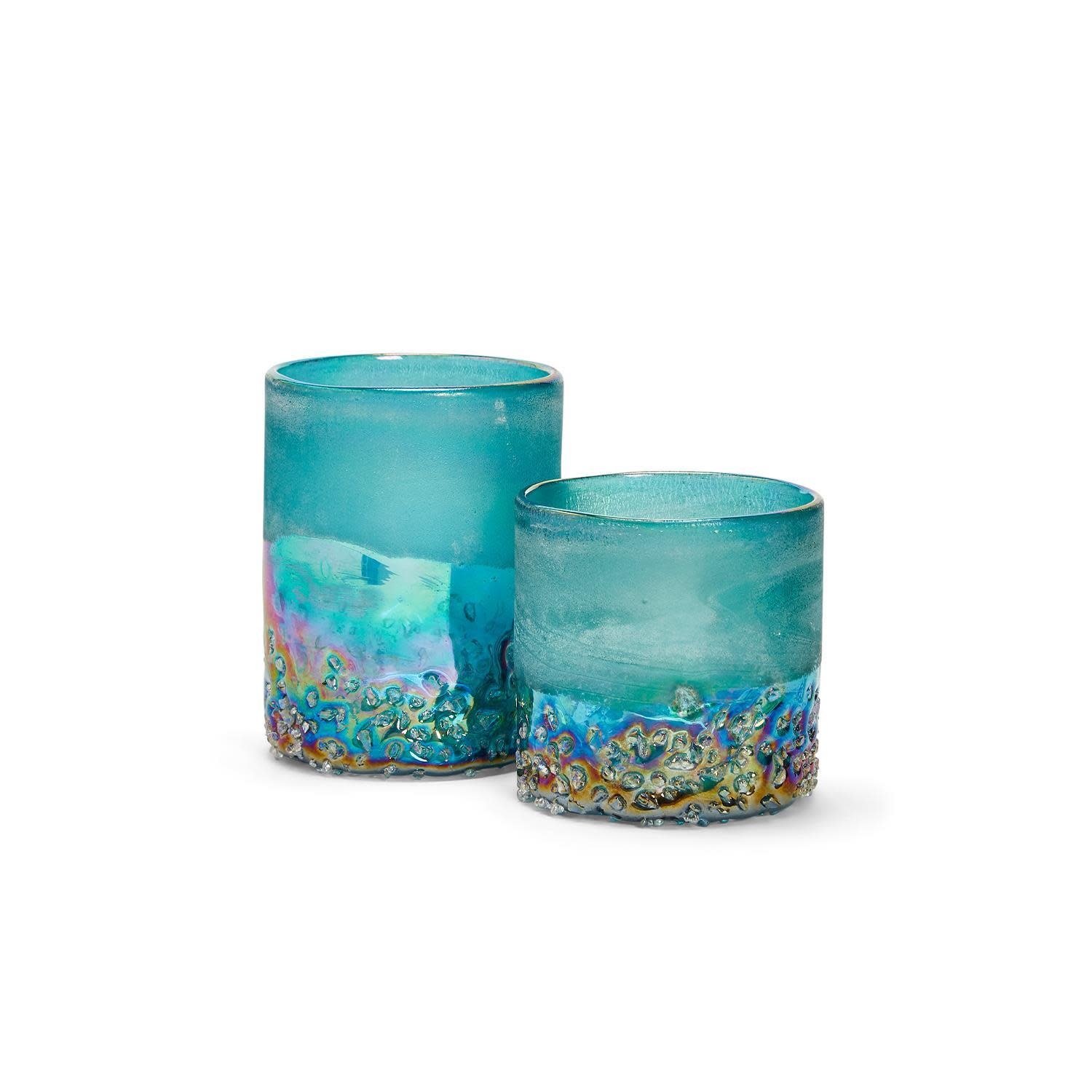 Frosted Candle Holder Oceans Allure