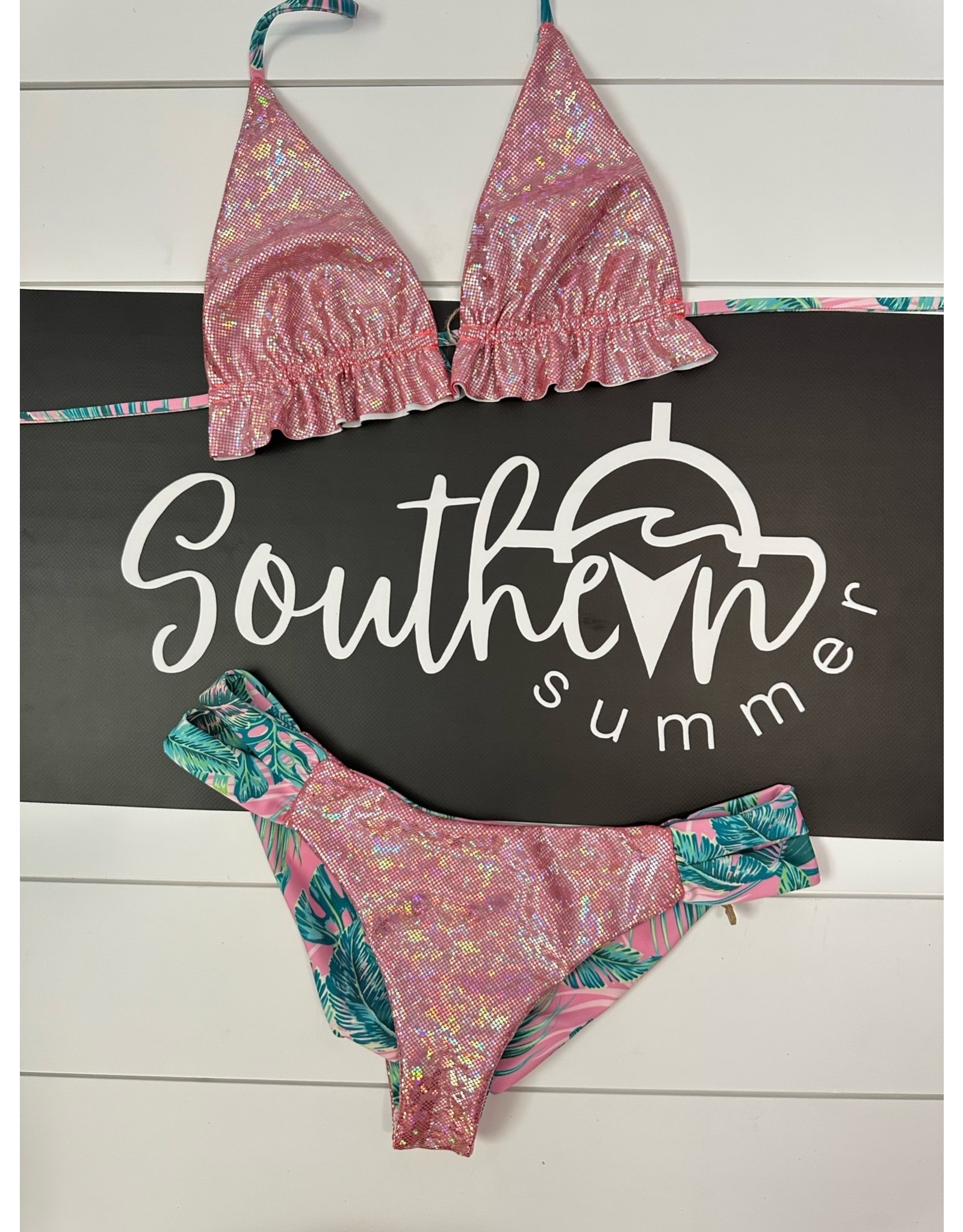Southern Summer Kissimmee Pink Hologram/Pink Tropics Top