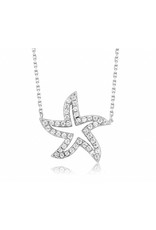 Open CZ Starfish Necklace