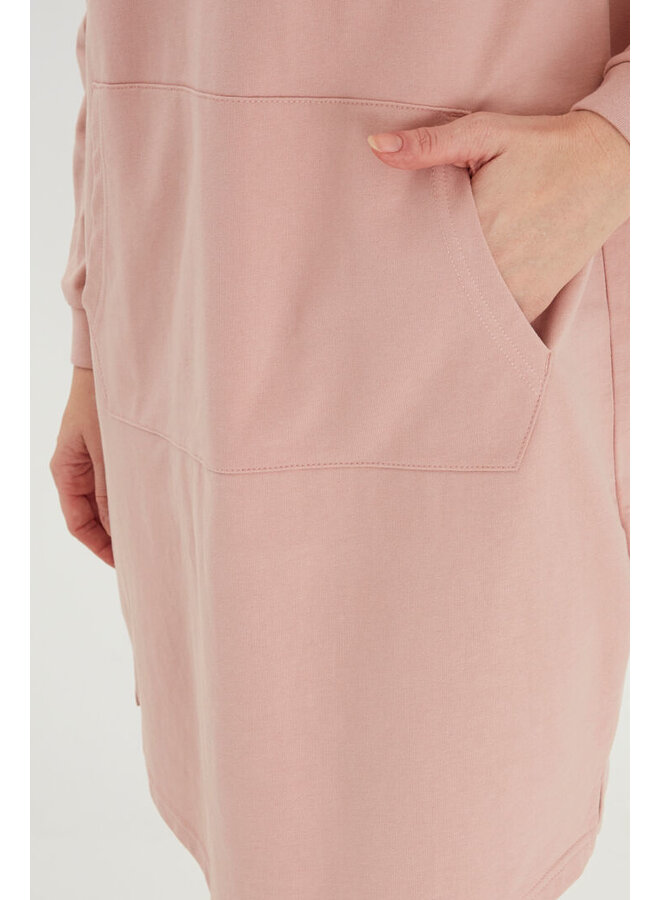 PINK KANGAROO SWEATER DRESS