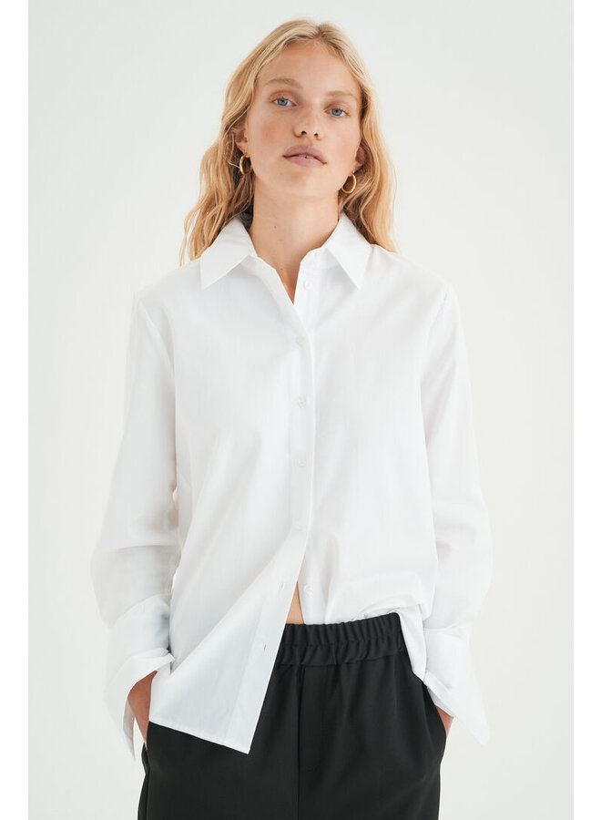 WHITE VEX BLOUSE