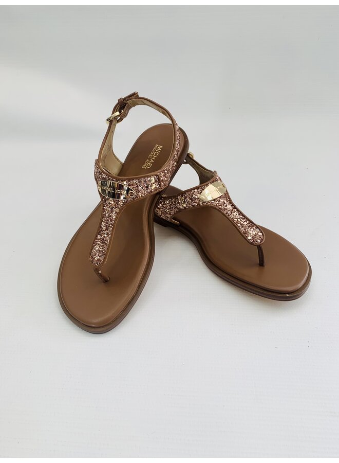 SANDALE THONG GLITTER TAN